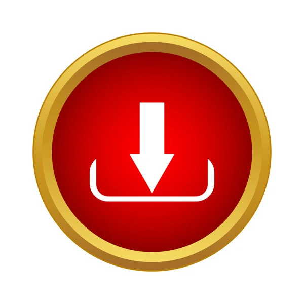 Downloaden icon, eenvoudige stijl — Stockvector