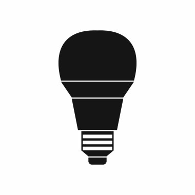 Parlayan Led ampul simgesi, basit tarzı