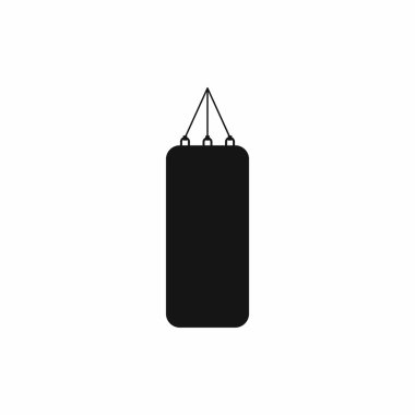 Boks simgesi, basit tarzı için kum torbası