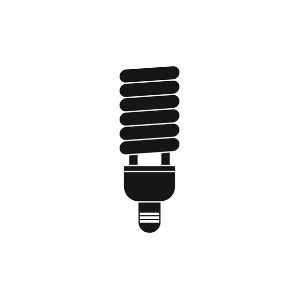 Fluorescent bulb icon, simple style — Stock Vector