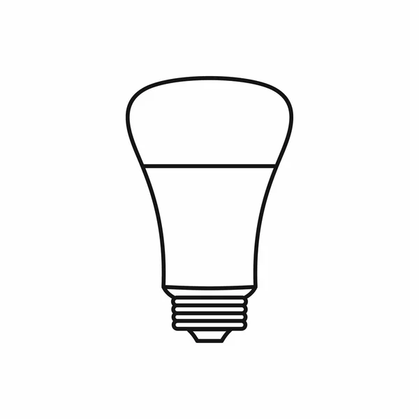 Icône d'ampoule LED, style contour — Image vectorielle