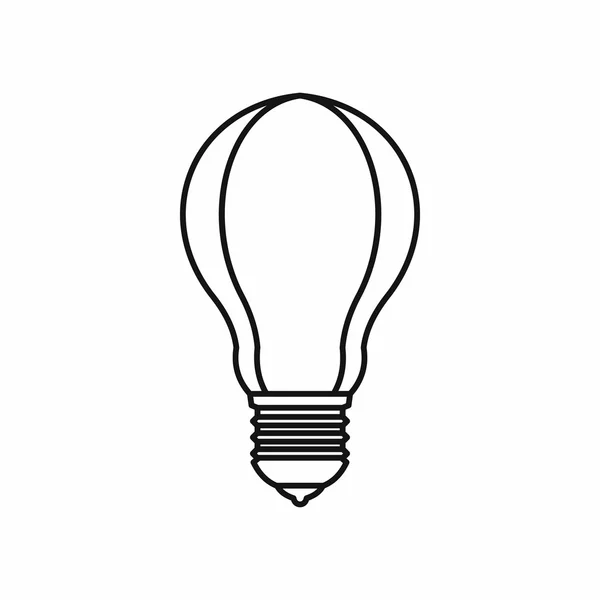Glühbirnen-Symbol, Umriss Stil — Stockvektor