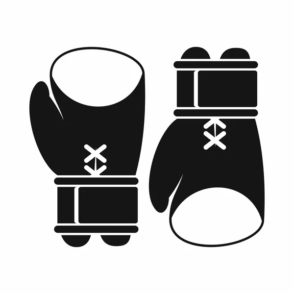 Значок боксерских перчаток, простой стиль — стоковый вектор