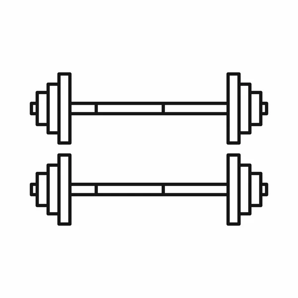 Icono de dos barras, estilo de contorno — Archivo Imágenes Vectoriales