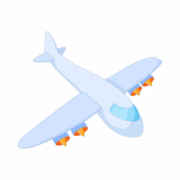 Icono de avión de carga, estilo de dibujos animados — Vector de stock