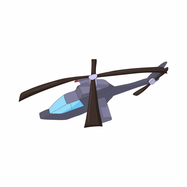 Wojskowy helikopter ikony w stylu cartoon — Wektor stockowy