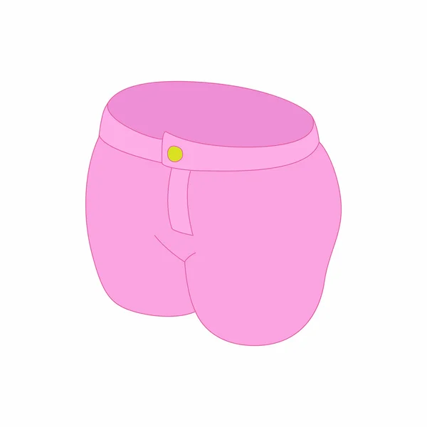 Roze Short pant pictogram, cartoon stijl — Stockvector