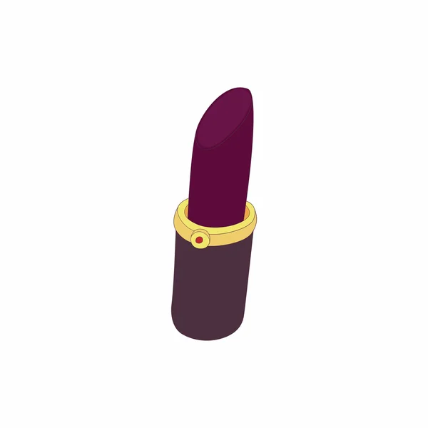 Фіолетова іконка помади в мультиплікаційному стилі — стоковий вектор