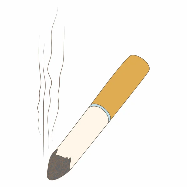 Icono de trasero de cigarrillo, estilo de dibujos animados — Archivo Imágenes Vectoriales