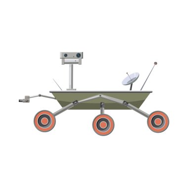 Mars exploration rover simgesi, karikatür tarzı