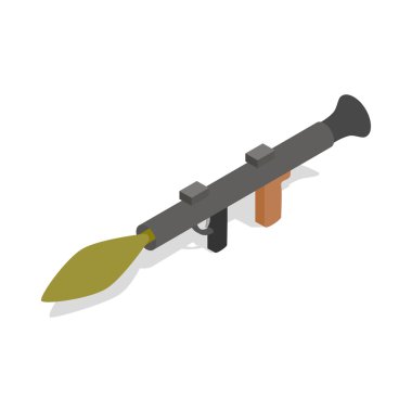 Askeri tüfek anti tank roketi el bombası silah simgesi