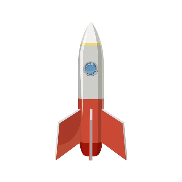 Икона ракеты в мультяшном стиле — стоковый вектор