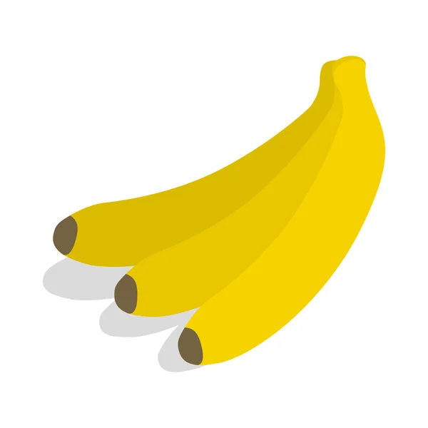 Bando de ícone de bananas, estilo 3D isométrico — Vetor de Stock