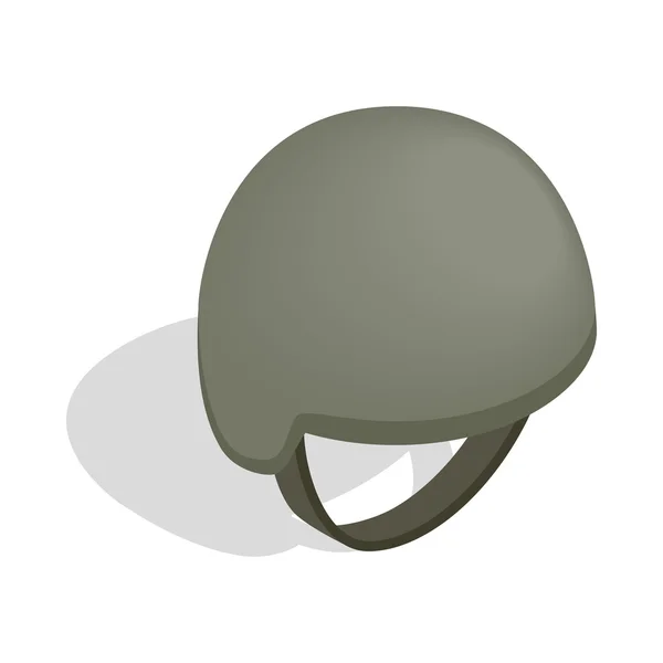 Ícone de capacete militar, estilo 3D isométrico —  Vetores de Stock