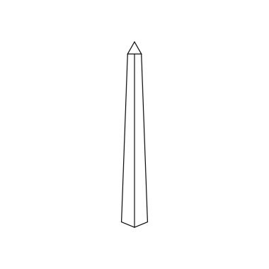 Obelisk in Buenos Aires icon, outline style clipart
