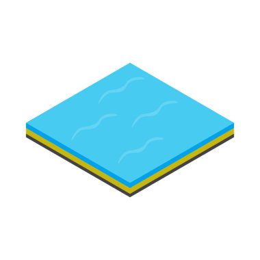Deniz simgesi, izometrik 3d stili