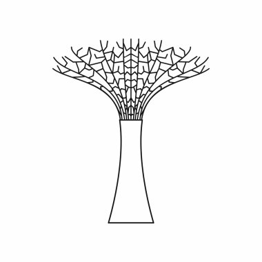 Singapur Supertree bahçeleri tarafından Bay simgesinin
