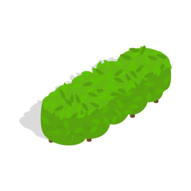 Ağaçlar kutsal kişilerin resmi, izometrik 3d tarzı çok