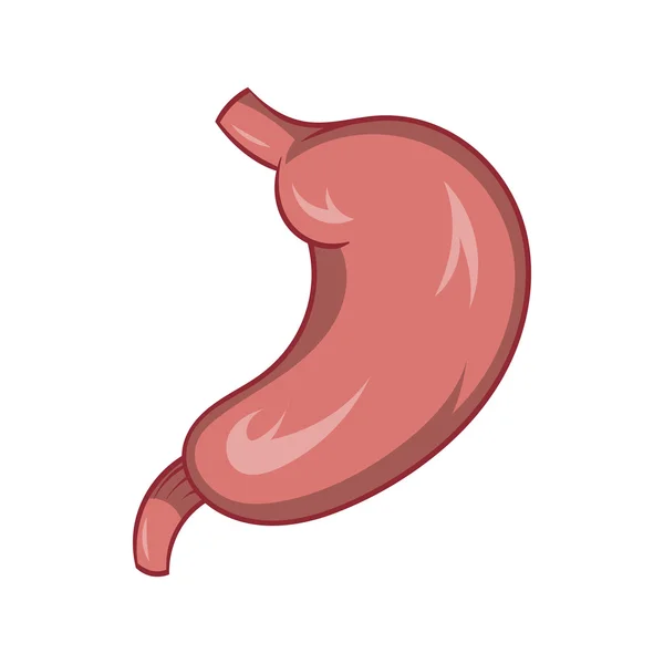 Icône de l'estomac, style dessin animé — Image vectorielle