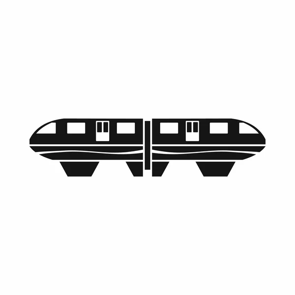 Icône de train monorail, style simple — Image vectorielle