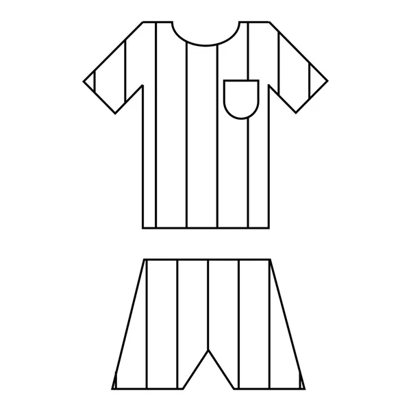 Argentine équipe de football icône uniforme, style contour — Image vectorielle