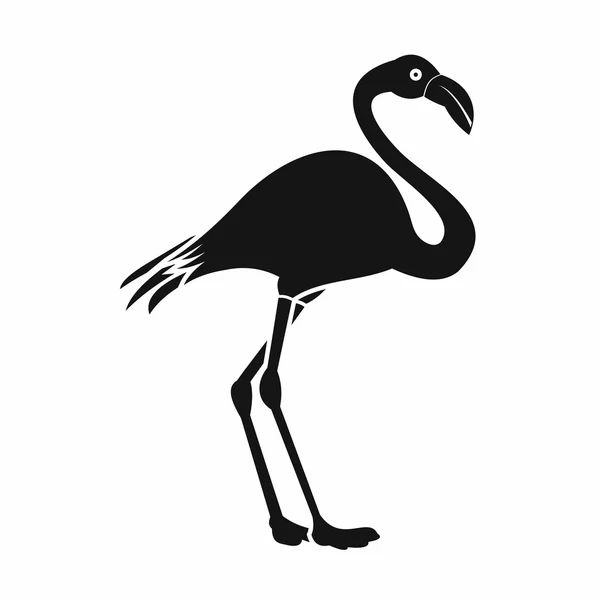 Flamingo ikon, enkel stil — Stock vektor