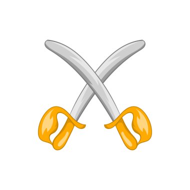 Oyuncak kılıç simgesi, karikatür tarzı