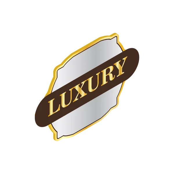Etikett Qualität Luxus-Ikone, isometrischer 3D-Stil — Stockvektor