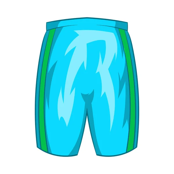 Deportes icono de pantalones cortos, estilo de dibujos animados — Vector de stock