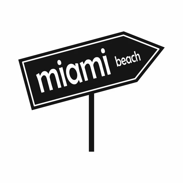 Icono de signo de flecha de Miami, estilo simple — Archivo Imágenes Vectoriales