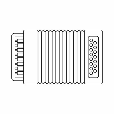 Akordeon simgesi, anahat stili