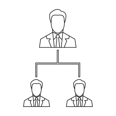 Şirket yapısı simgesi, anahat stili