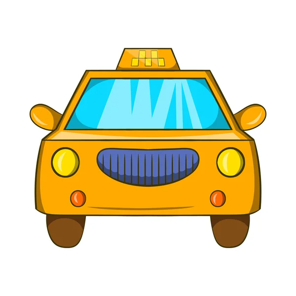 Taxi autó ikonját rajzfilm stílusú — Stock Vector