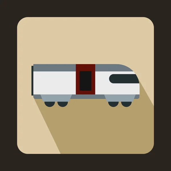 Icono del tren de montaña suizo, estilo plano — Vector de stock