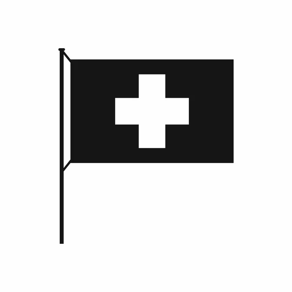 Switzerland flag icon, simple style — Stock Vector