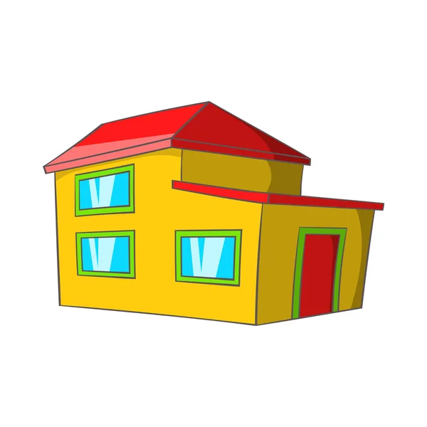 Immobilien-Ikone, Cartoon-Stil — Stockvektor