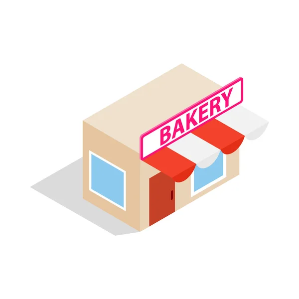 Pastry shop icon, isometric 3d style — Stock Vector