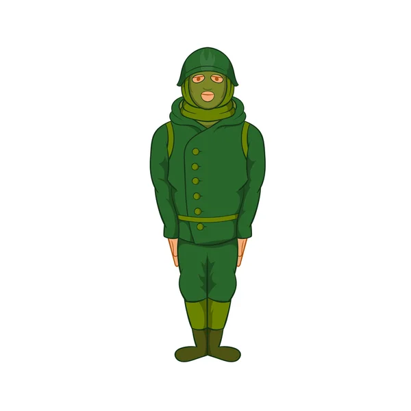Grön militär camouflage enhetliga ikonen — Stock vektor