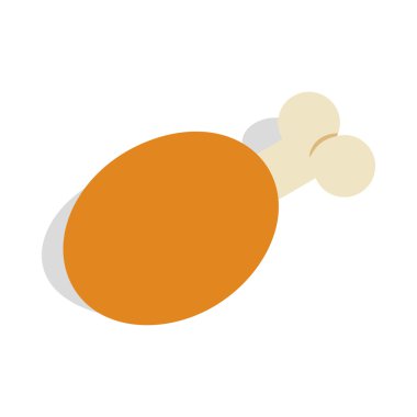 Jambon simgesi, izometrik 3d stili