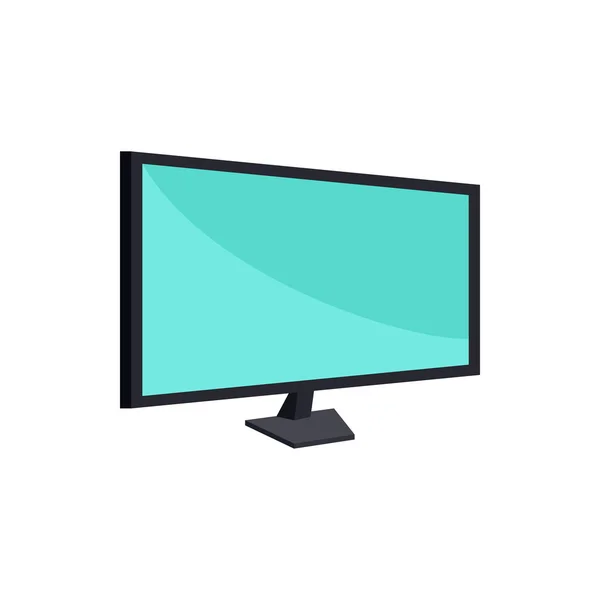 Computer monitor icon, cartoon style — Stock Vector