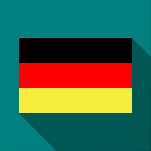 Bandera de Alemania icono en estilo plano — Archivo Imágenes Vectoriales