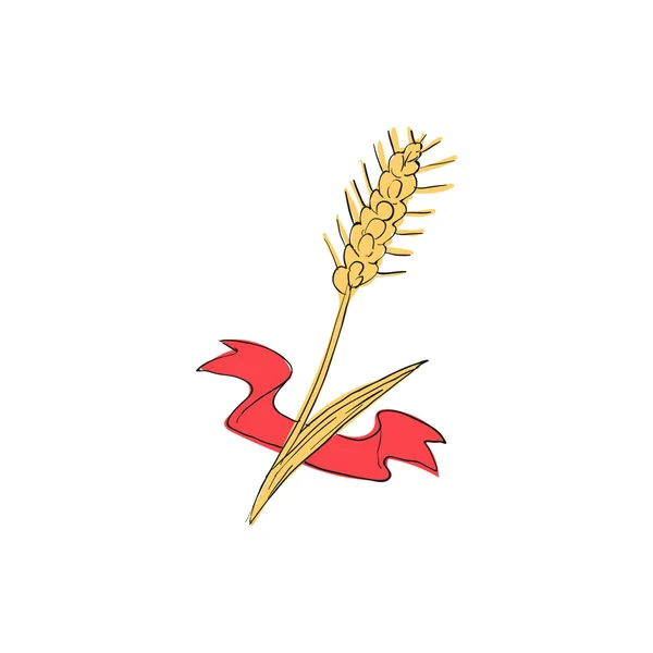 Icône de blé, style dessin animé — Image vectorielle