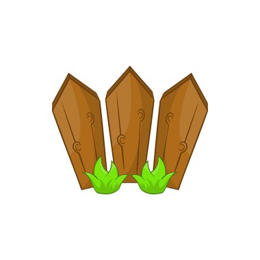 Çit bitkileri simgesi, karikatür tarzı ile