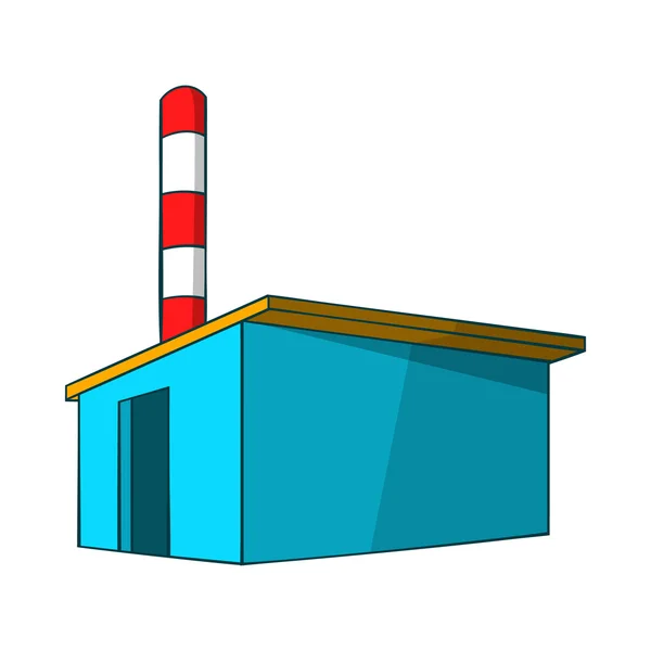 Icona del magazzino chimico, stile cartone animato — Vettoriale Stock