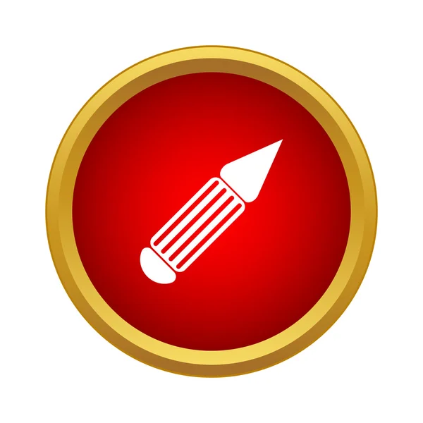 Pen pictogram in eenvoudige stijl — Stockvector
