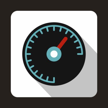 Mavi arka plan ışığı simgesi, düz stil ile hız göstergesi