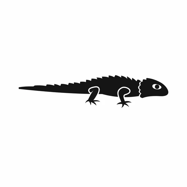 Iguana ikona, prosty styl — Wektor stockowy