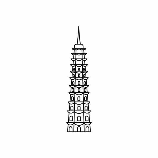 Templom ikon, vázlat stílusában — Stock Vector