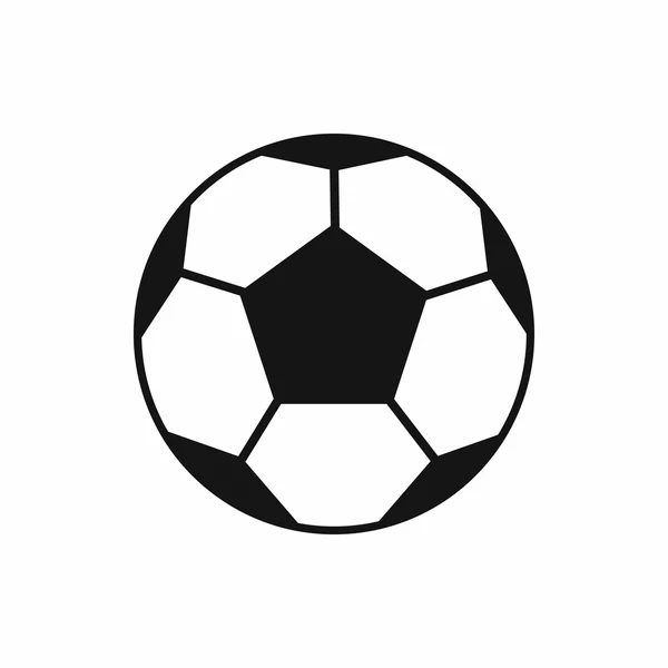 Voetbal icoon, eenvoudige stijl — Stockvector