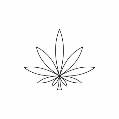 Esrar yaprak simgesi, anahat stili